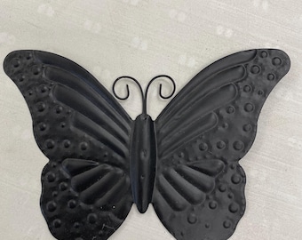 Matte Black Metal Butterfly Mosaic Base (24cm x 16cm)