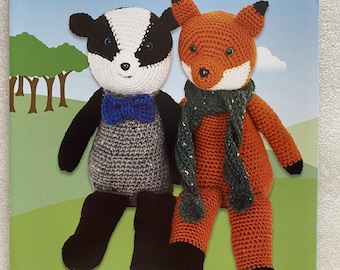 Crochet Amigurumi Pattern: Stylecraft Woodland Fox & Badger Toys