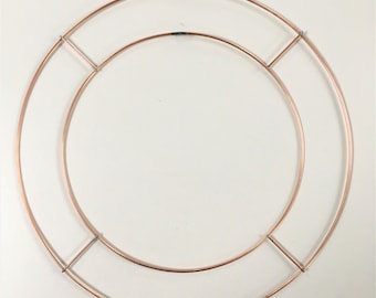 Wire Wreath Ring - 10" or 12", Pack of 5