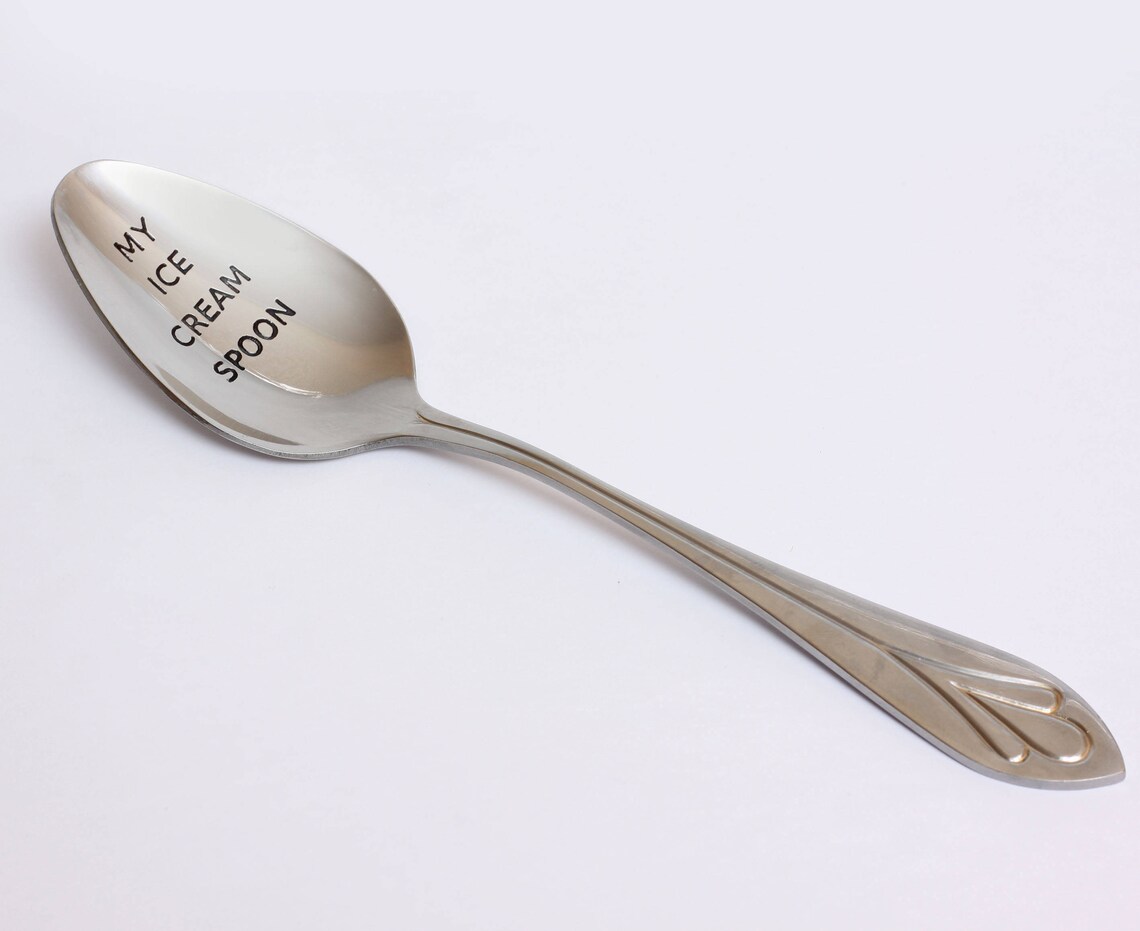 My Ice Cream Spoon Ice Cream Lovers Spoon Personalized Etsy