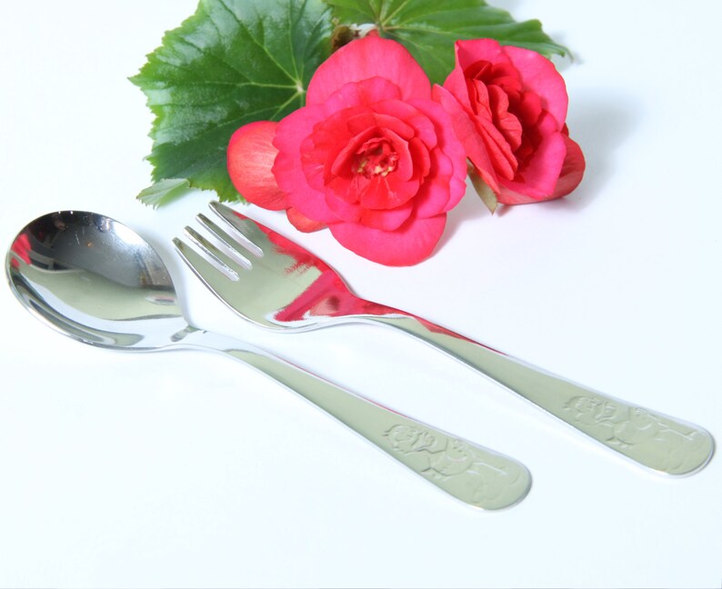 Personalized Baby Spoon and Fork Set Baby Shower Gift Baby Etsy