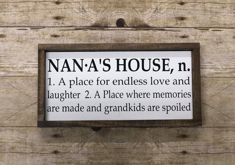 NaNa's House MeMe's House Definition of a Etsy