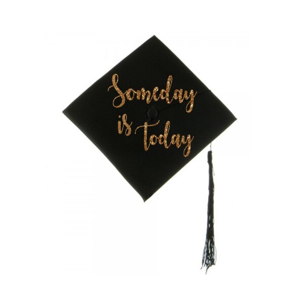 Graduation Cap Decal Graduation Cap Decoration Someday Is Etsy