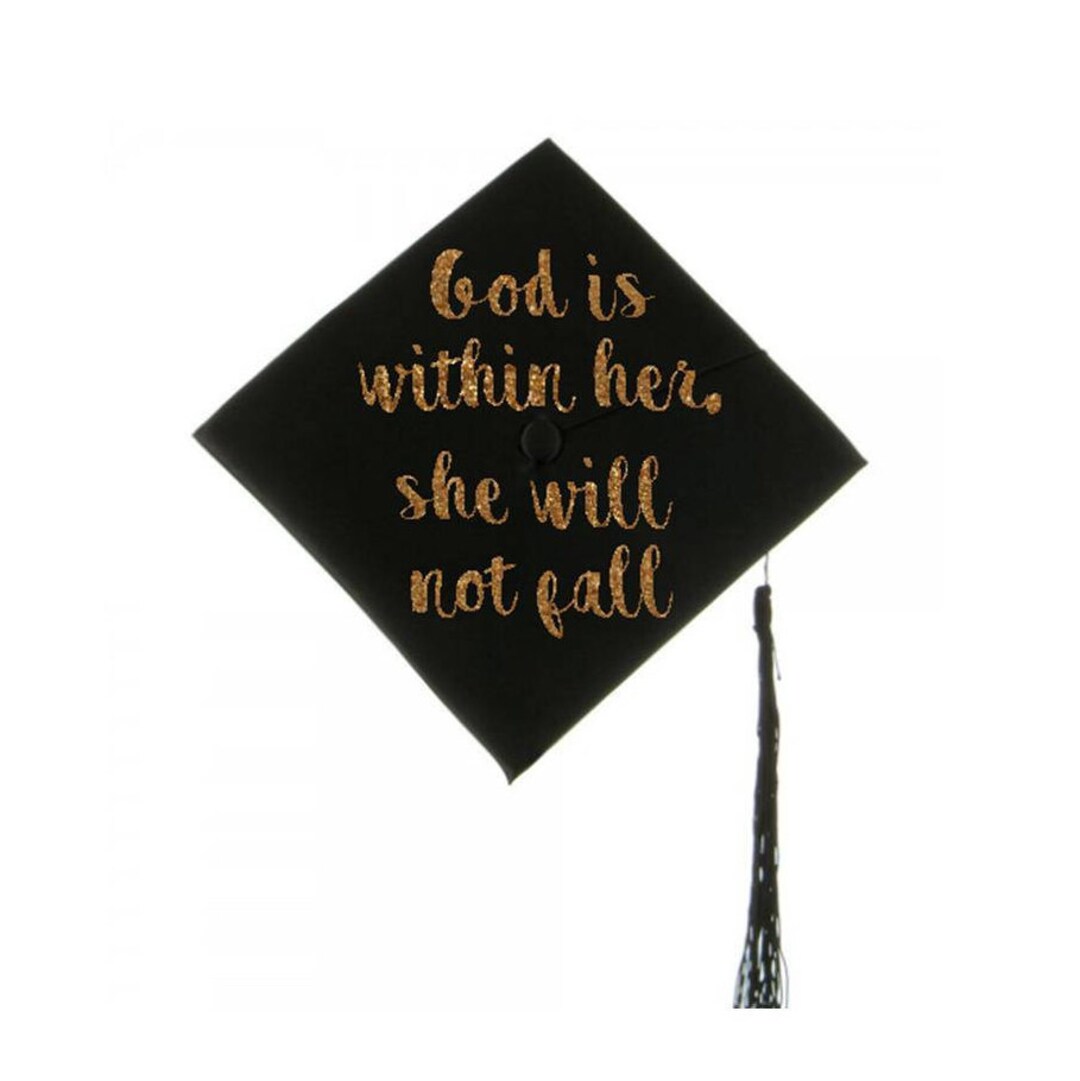 Graduation Cap Decal Graduation Cap Decoration God is Within Etsy Canada