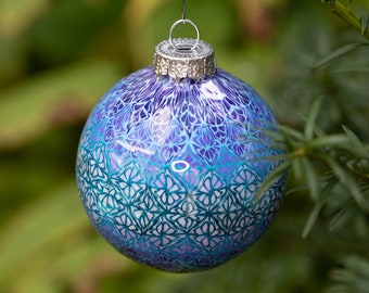 Polymer clay christmas bauble