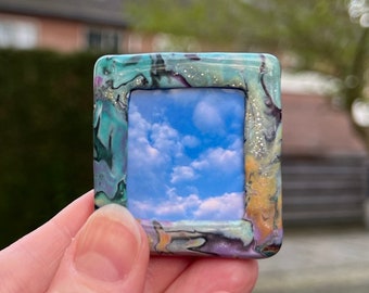 Mini Fridge Magnetic Polymer Clay Picture Frame