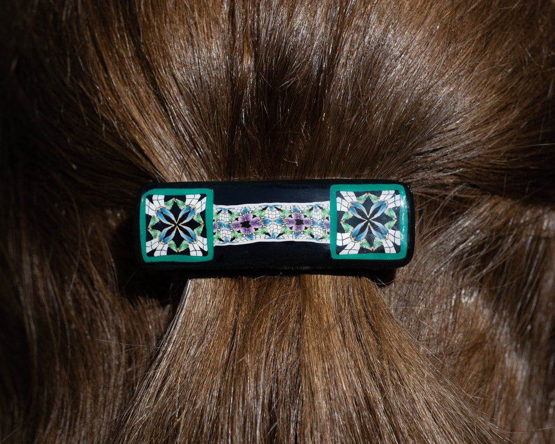 Tiny Polymer Clay Barrettes for Fine Hair French Hair Etsy