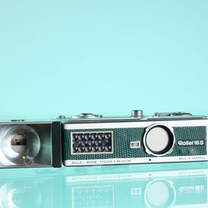 Rollei 16S Green Leatherette Subminiature Camera Zeiss 25mm F/2.8