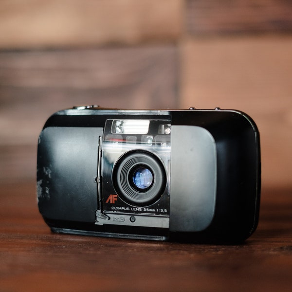 Olympus Infinity Stylus Epic Mju I 35mm Point and Shoot camera film tested working