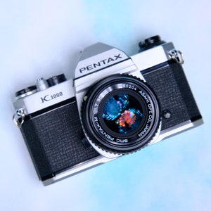 Pentax K1000 35mm SLR Film Camera + 55mm f/1.7 Lens