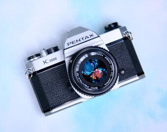 Pentax K1000 35mm SLR Film Camera + 55mm f/1.7 Lens