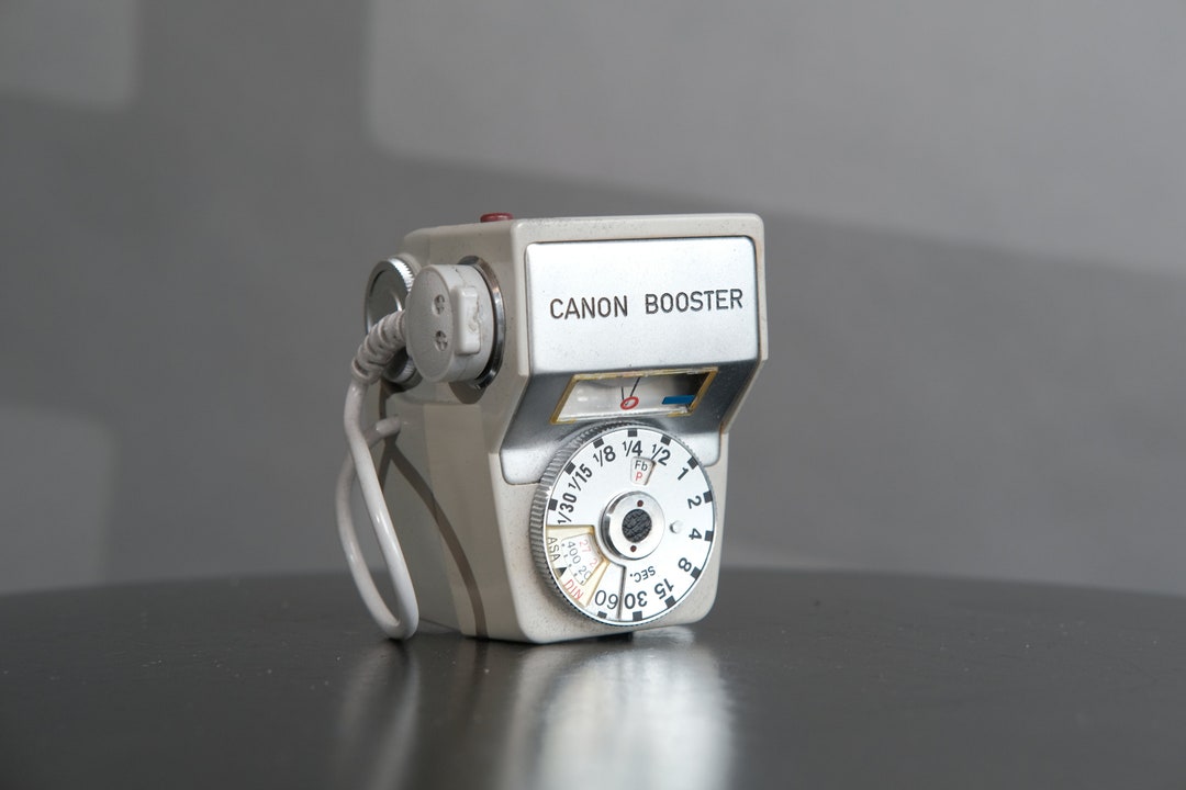 Genuine Canon Camera Booster Light Meter W/ Case for Canon FTB Untested