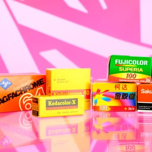 Vintage Film Box Collection - Agfa, Kodak, Fujifilm, Kodachrome