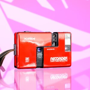 Konica Recorder 35mm Half Frame Point & Shoot Camera - Red - Etsy