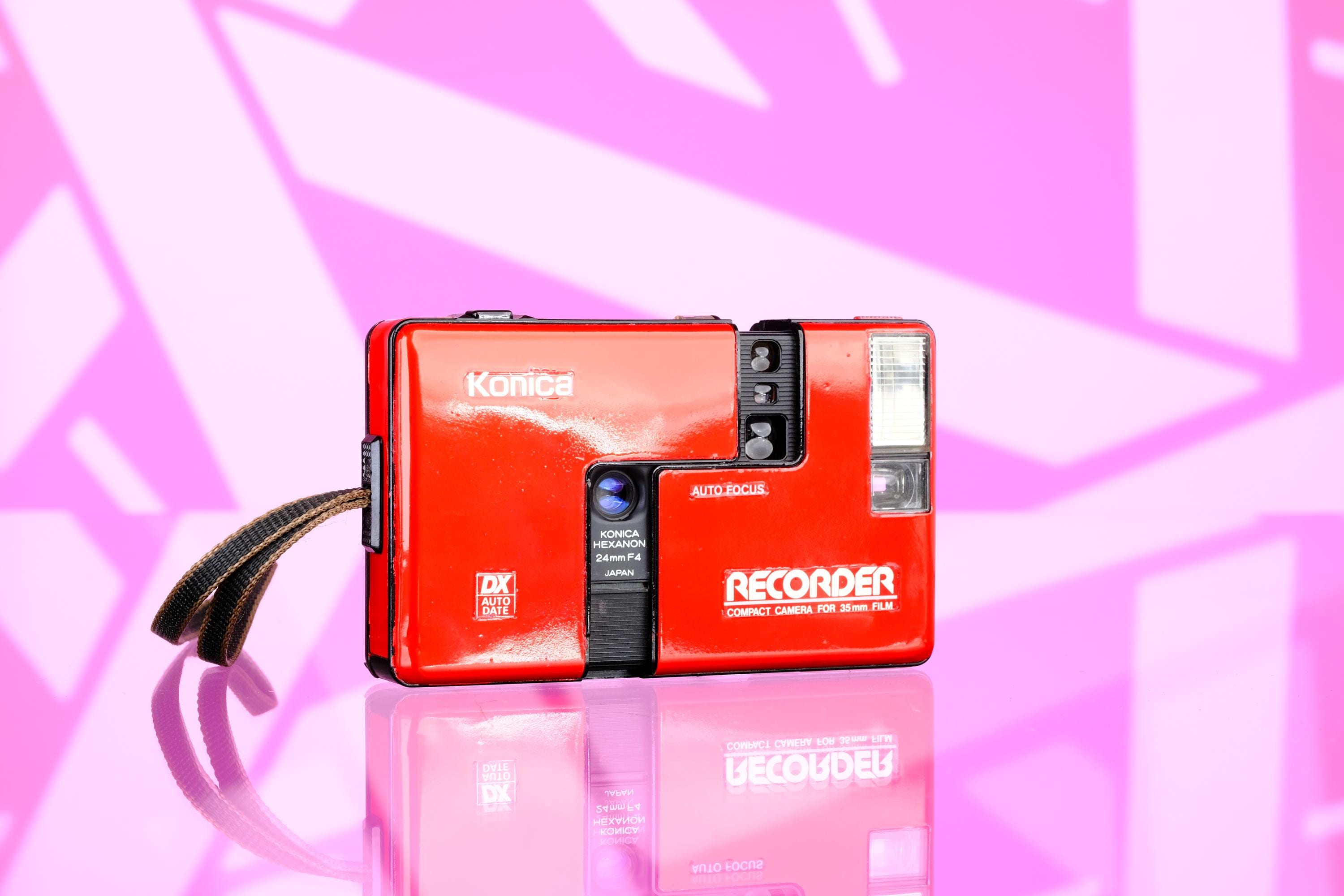 Konica Recorder 35mm Half Frame Point & Shoot Camera - Red - Etsy