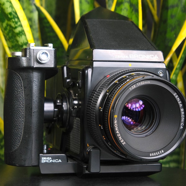 Bronica SQ-B Medium Format 6x6 SLR Film Camera + 80mm F/2.8