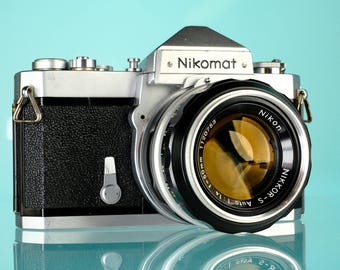 Nikon Nikkormat FTN 35mm SLR Film Camera + Nikkor 50mm f/1.4 Non Ai Lens
