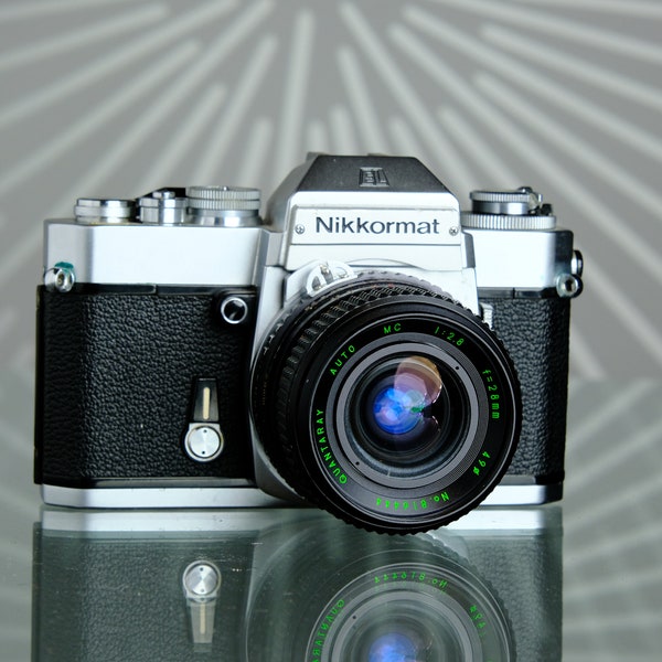 Nikon Nikkormat FTN 35mm SLR Film Camera + 28mm f/2.8 Wide Angle READ