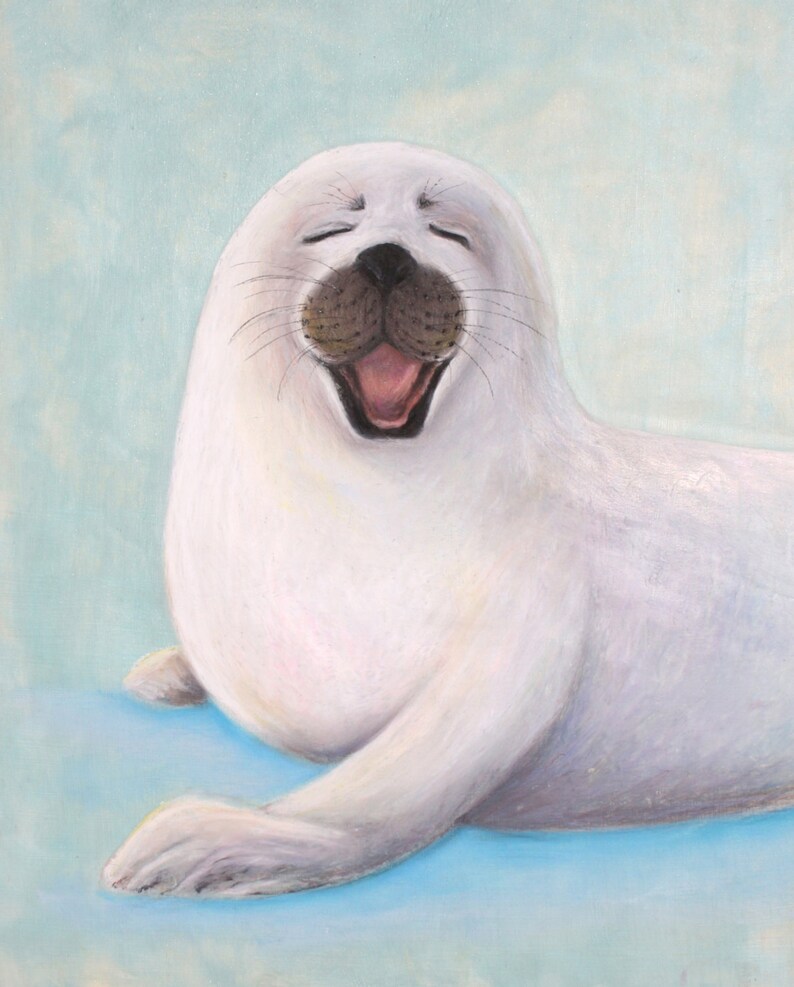 Baby Seal Giclee Print image 1