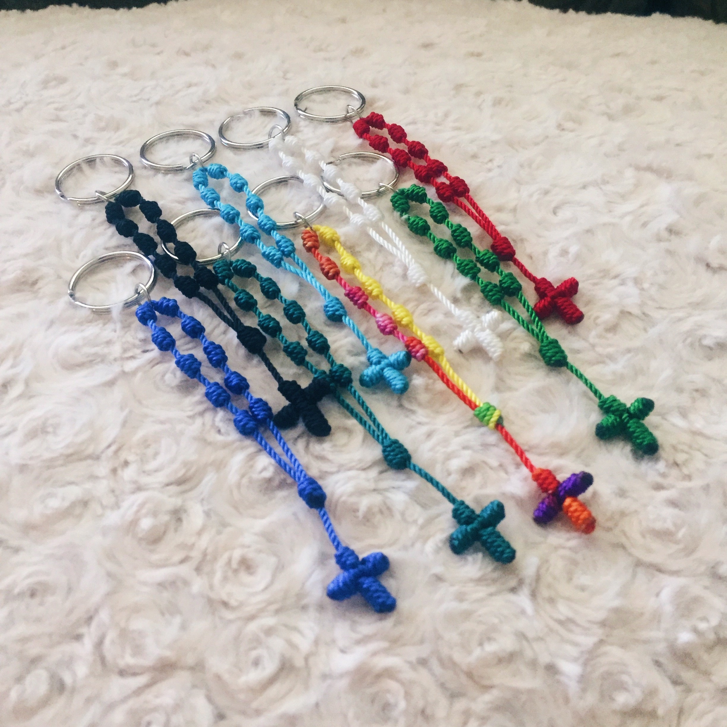 Rosary Key Chain Etsy