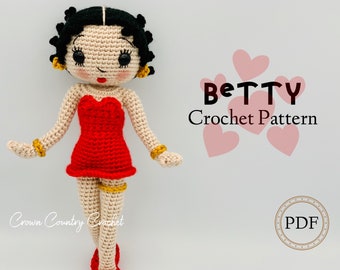 betty boop amigurumi pattern crochet