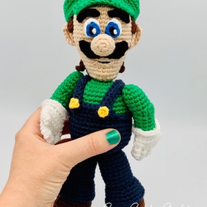 PDF CROCHET PATTERN Luigi Doll // Gamer Crochet // Nostalgic Crochet // Mario Crochet // Amigurumi // Boy Doll Crochet Pattern image 3