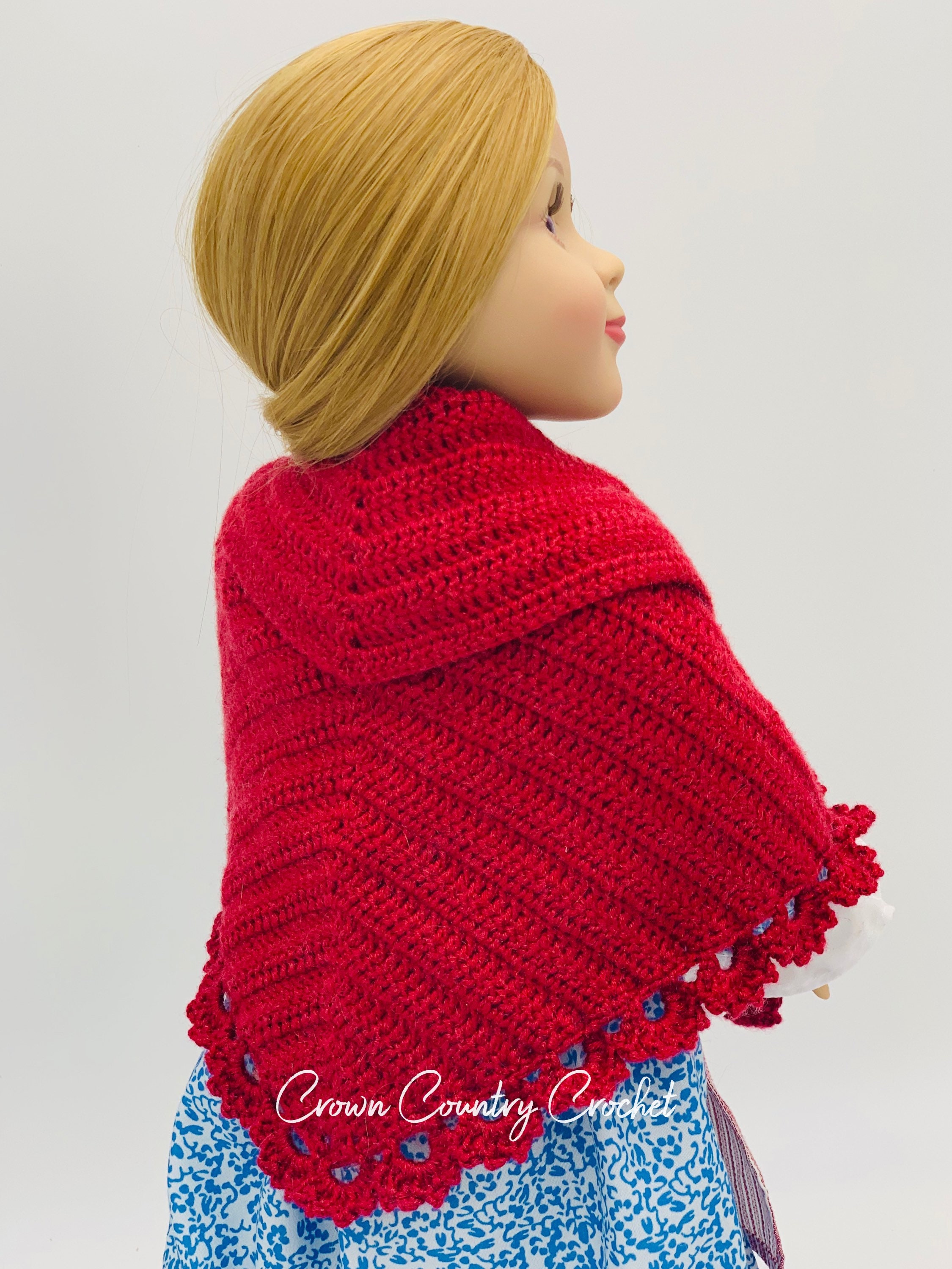 PDF CROCHET PATTERN Ma's Shawl for 18 Dolls // Etsy