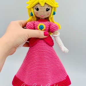 PDF CROCHET PATTERN Peach Doll // Princess Crochet // Video Game Crochet // Mario Crochet // Doll Crochet // Amigurumi Doll Pattern image 6