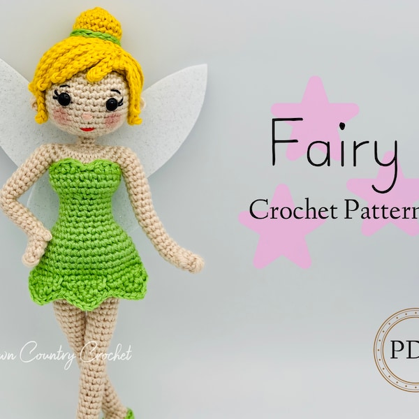 PDF CROCHET PATTERN Fairy Doll Crochet Pattern // Fairy Crochet // Amigurumi // Fairytale Crochet // Mythical Crochet // Doll Crochet