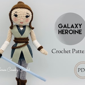 PDF CROCHET PATTERN Galaxy Heroine Doll Crochet Pattern // Amigurumi Doll // Doll Crochet Pattern // Nerd Crochet Pattern // Space Crochet