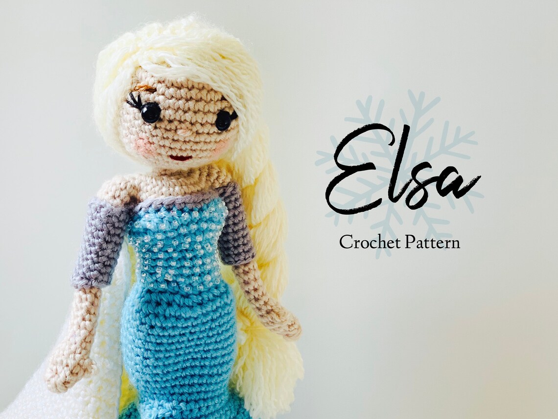 CROCHET PATTERN Elsa Doll // Elsa &amp; Olaf Crochet Pattern // | Etsy
