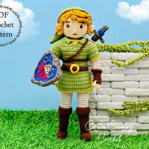 Elven Schwertmann Puppe Häkelanleitung: Videospiel Fanart (PDF-Häkelanleitung)