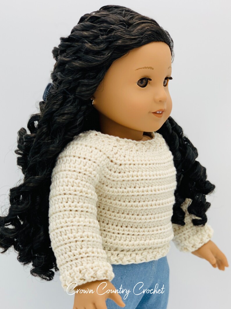 PDF CROCHET PATTERN Sweater for 18 Dolls // Doll Clothes Etsy