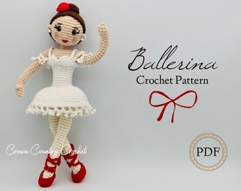 PDF PATRÓN CROCHET Muñeca Bailarina // Muñeca Amigurumi // Bailarina Crochet // Ballet Crochet // Muñeca Crochet // Muñeca Amigurumi