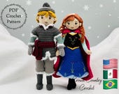 Winter Prince and Princess Doll Crochet Pattern Pack (PDF Pattern)