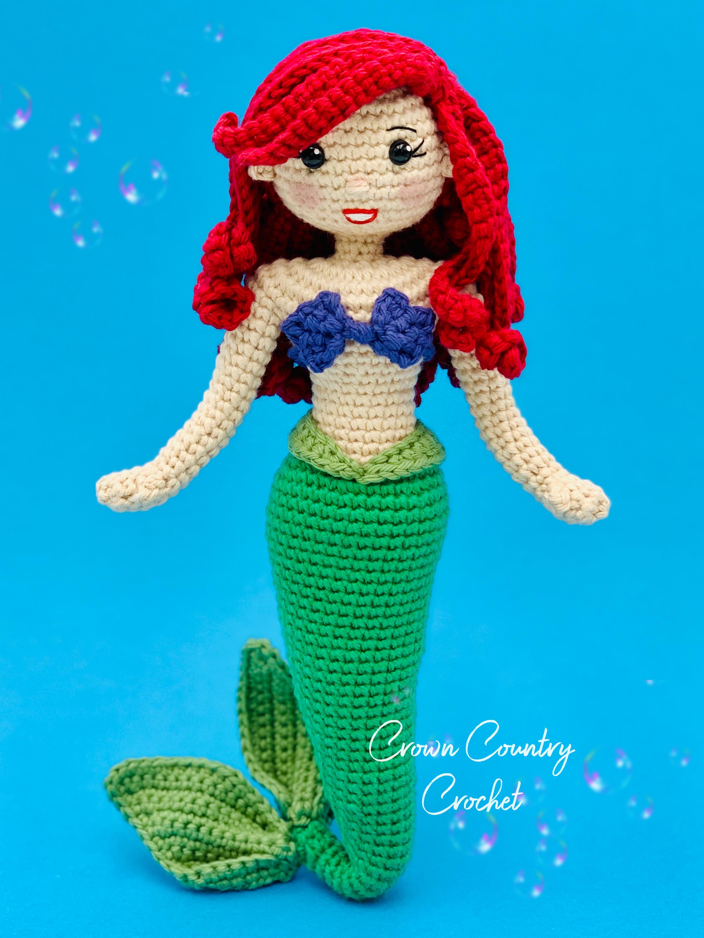 Mermaid Doll Crochet Pattern: Princess Amigurumi (PDF Pattern) - Etsy