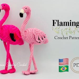 PDF CROCHET PATTERN Flamingo // Amigurumi // Animal Crochet Pattern // Toy Crochet Pattern // Love Birds Crochet Pattern //