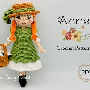 PDF CROCHET PATTERN Anne of Green Gables Doll // Children&#39;s Literature Crochet // Classic Characters Crochet // Doll Amigurumi Crochet