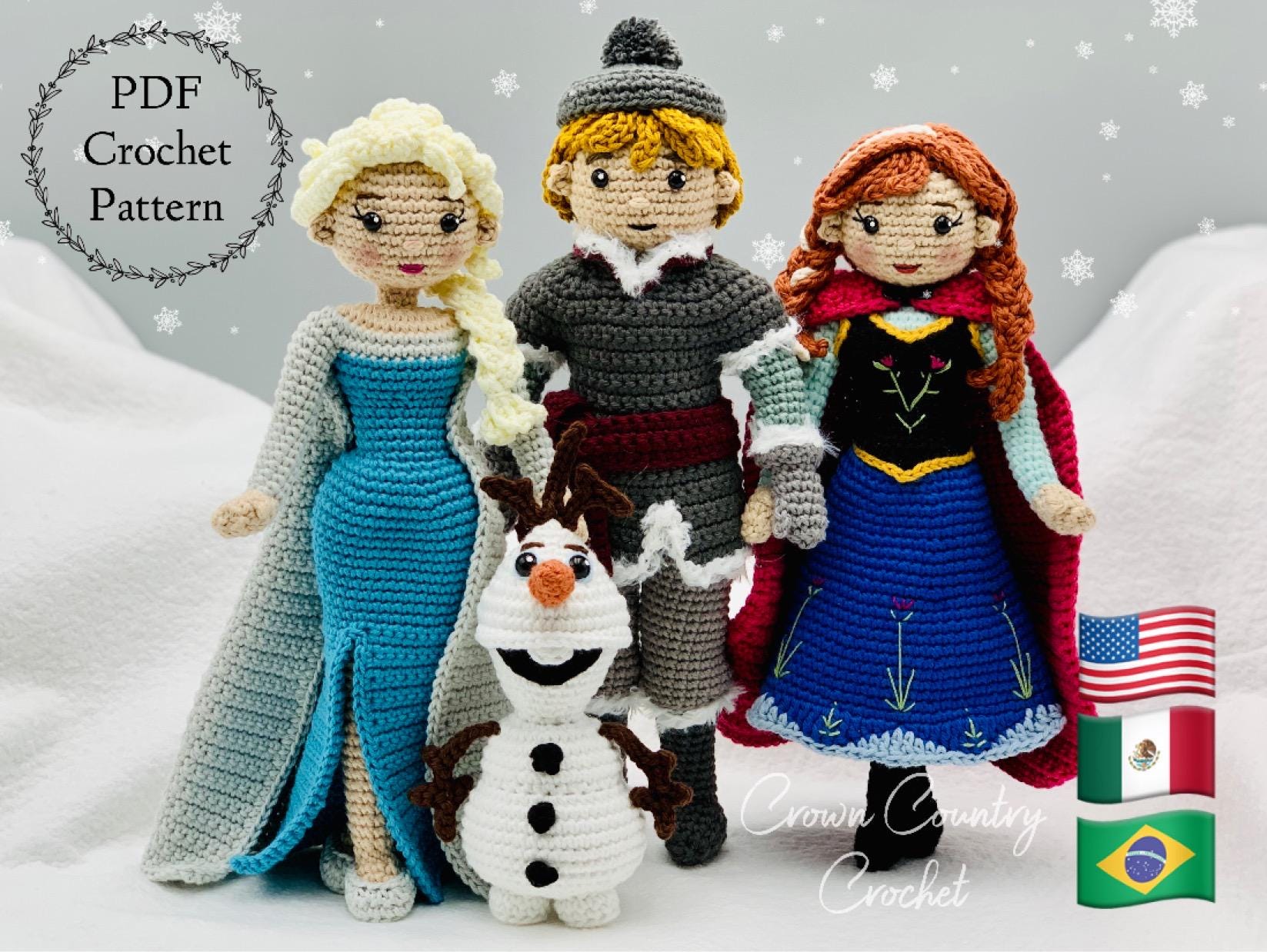 Muñeca Vestido De Elsa A Crochet Muñeca Vestido De Frozen Tejido A Crochet  Muñeca Elsa Crochet, image size:1647x1238