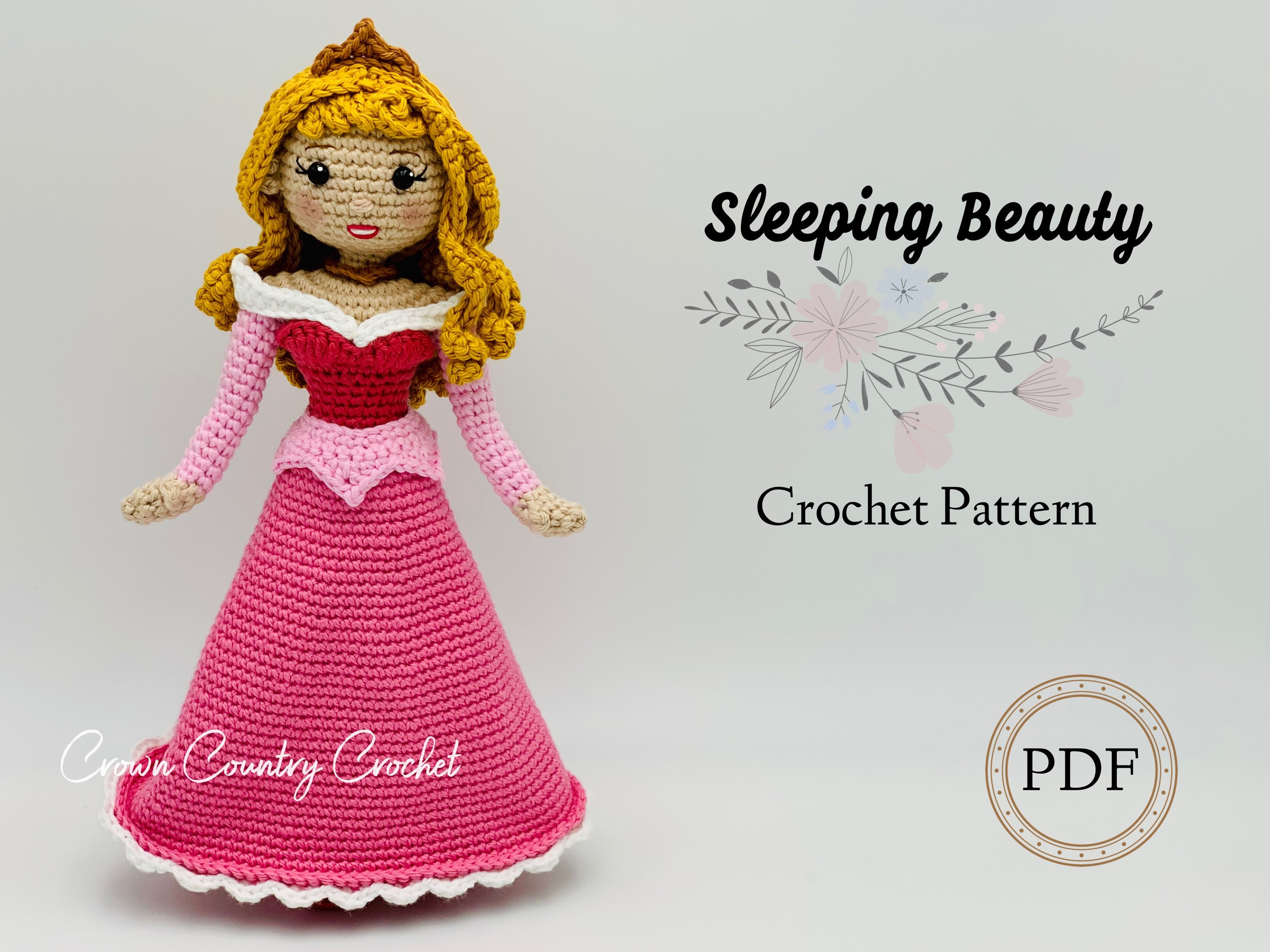 Aurora sleeping beauty crochet México