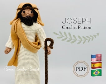 PDF CROCHET PATTERN Joseph Doll // Christmas Crochet // Shepard Crochet // Doll Crochet Pattern // Amigurumi Crochet Pattern