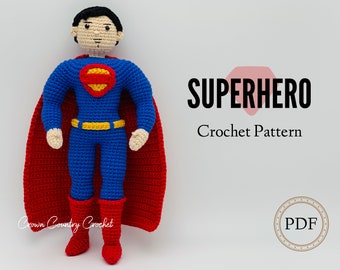 Haakpatroon superheldpop: amigurumi-stripheld (pdf-patroon)