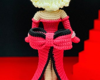 マリリン・モンローのかぎ針編み人形のパターン：ローレライ風編み