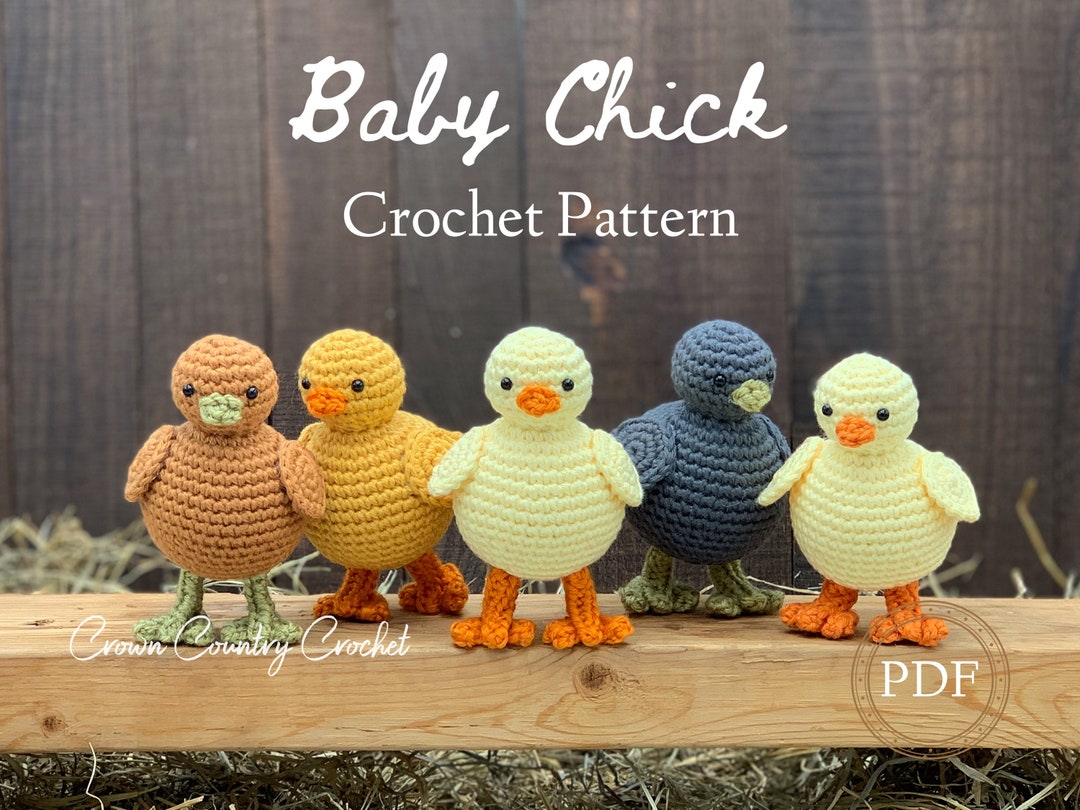 PDF CROCHET PATTERN Baby Chick // Animal Amigurumi Crochet // Chicken