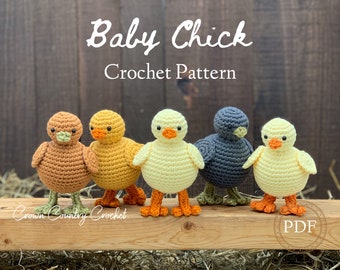 PDF CROCHET PATTERN Baby Chick // Animal Amigurumi Crochet // Chicken Crochet // Easter Crochet // Farm Crochet // Toy Crochet Pattern