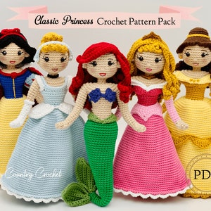 PDF HÄKELANLEITUNG für Püppchen Puppen // Amigurumi häkeln // Prinzessinen häkeln // Märchen häkeln // Puppen häkeln