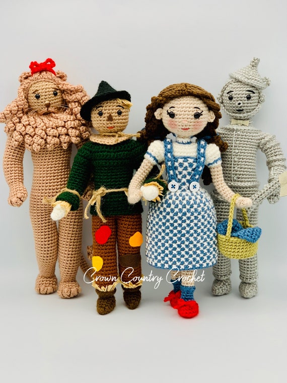 Wizard of Oz Crochet Doll Pattern: Amigurumi Friends Pack (PDF