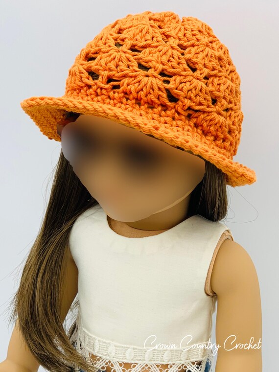 Bucket Hat Crochet Pattern for 18