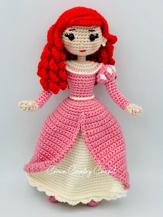 Disney Princess Crochet kit Ariel Doll complete tutorial 
