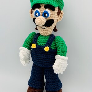 PDF CROCHET PATTERN Luigi Doll // Gamer Crochet // Nostalgic Crochet // Mario Crochet // Amigurumi // Boy Doll Crochet Pattern image 5
